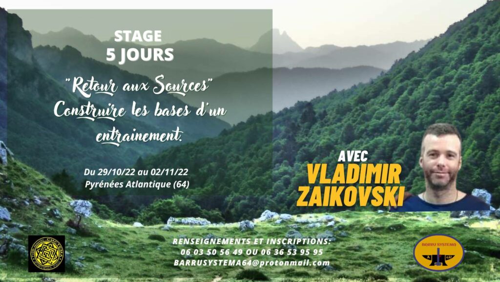 Stage 5 jours du 29/10/2022 au 02/11/2022